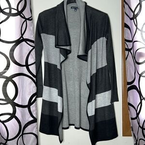 SAKS Fifth Avenue Black Label Waterfall Lapel Cardigan In EUC Size XS